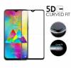   Curved Tempered Glass 5D screen protect Glue black Samsung Galaxy A20E